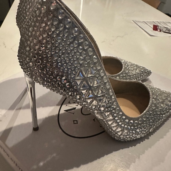 Steve Madden Diamond Rhinestone Heel 9.5 - Picture 4 of 13